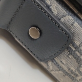 Christian Dior Saddle Buckle Flap Messenger Bag Oblique Canvas and Leather Small — thumbnail 11
