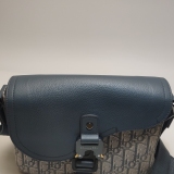 Christian Dior Saddle Buckle Flap Messenger Bag Oblique Canvas and Leather Small — thumbnail 10