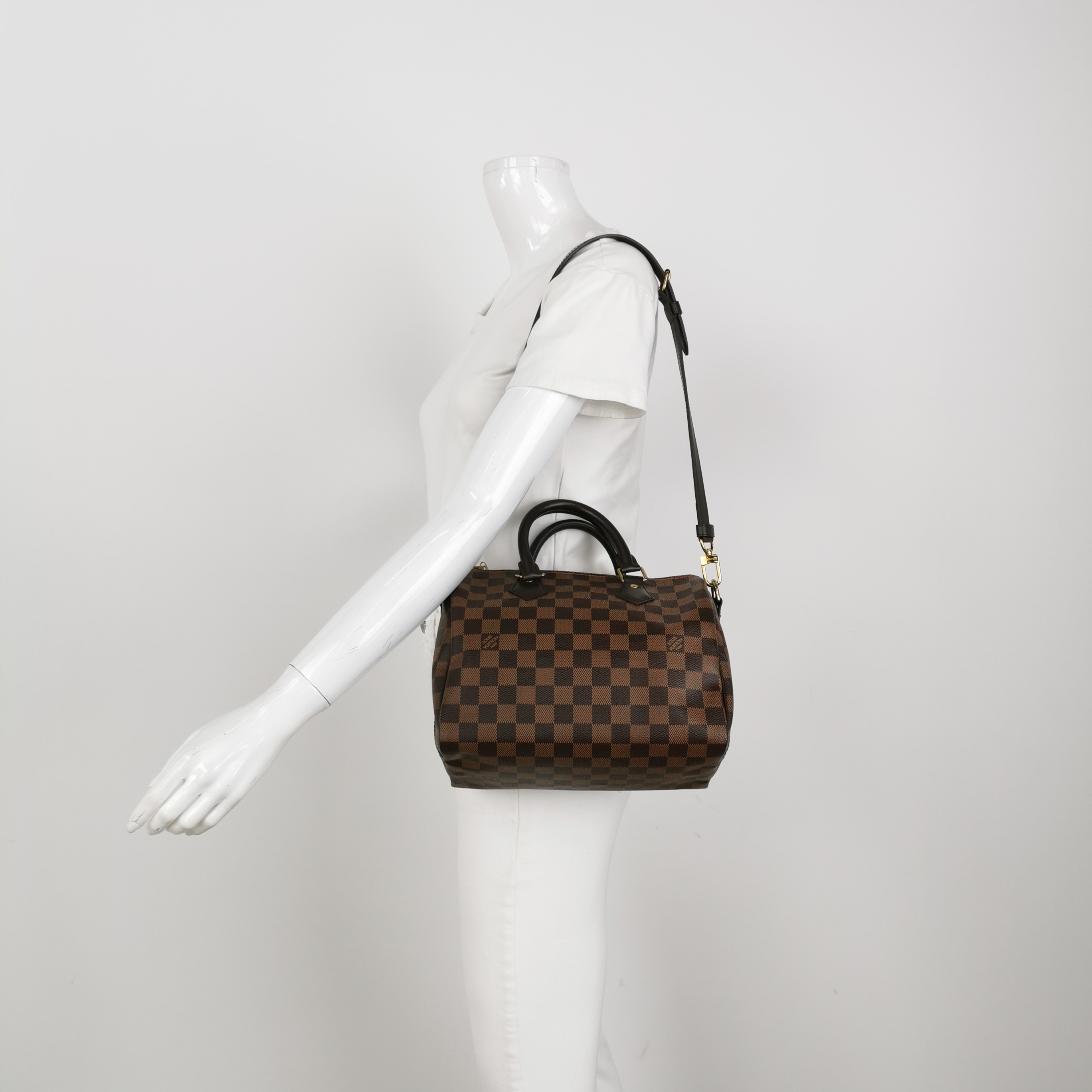 Louis Vuitton(LV) Speedy Bandouliere Bag Damier 25 — alternate view