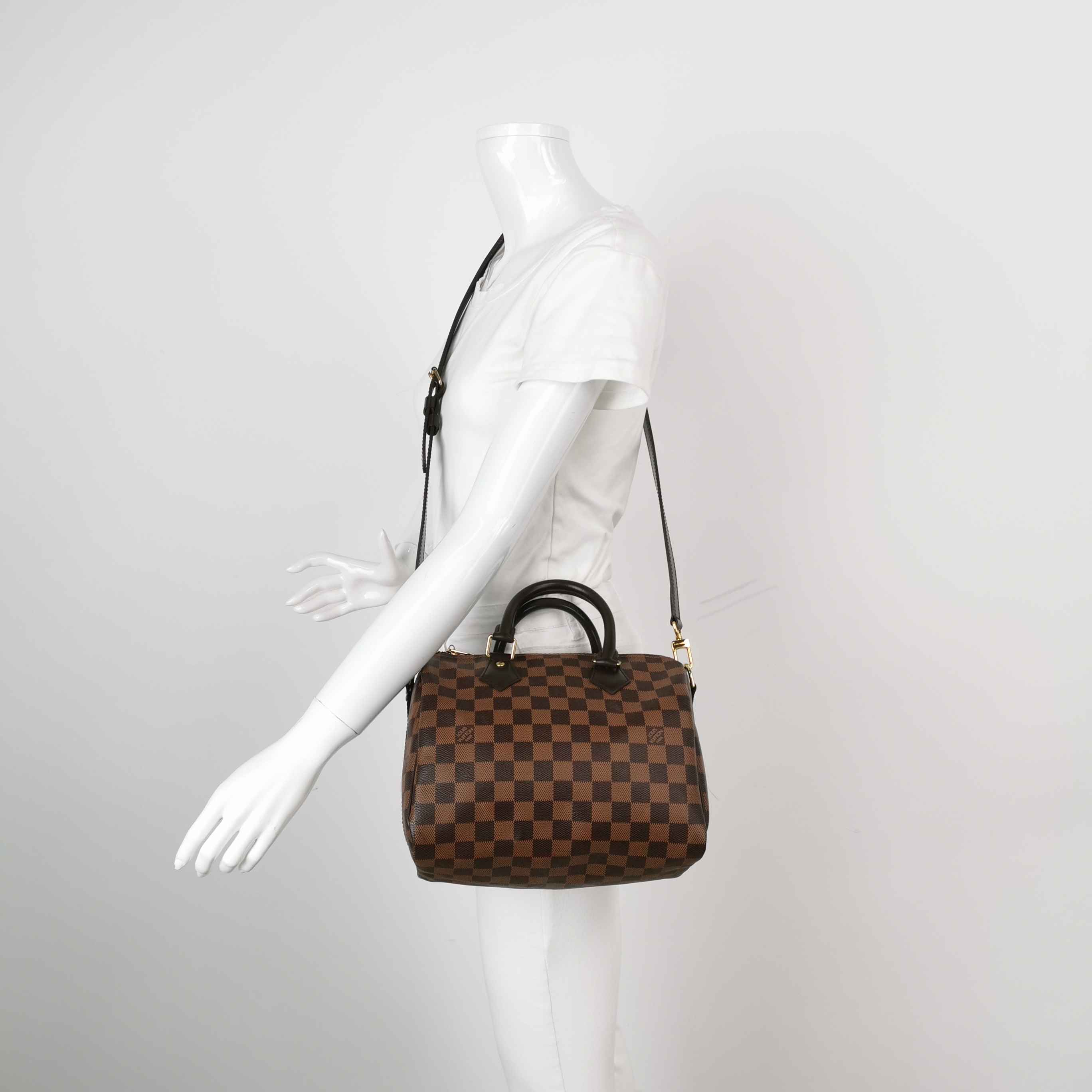 Louis Vuitton(LV) Speedy Bandouliere Bag Damier 25 — alternate view