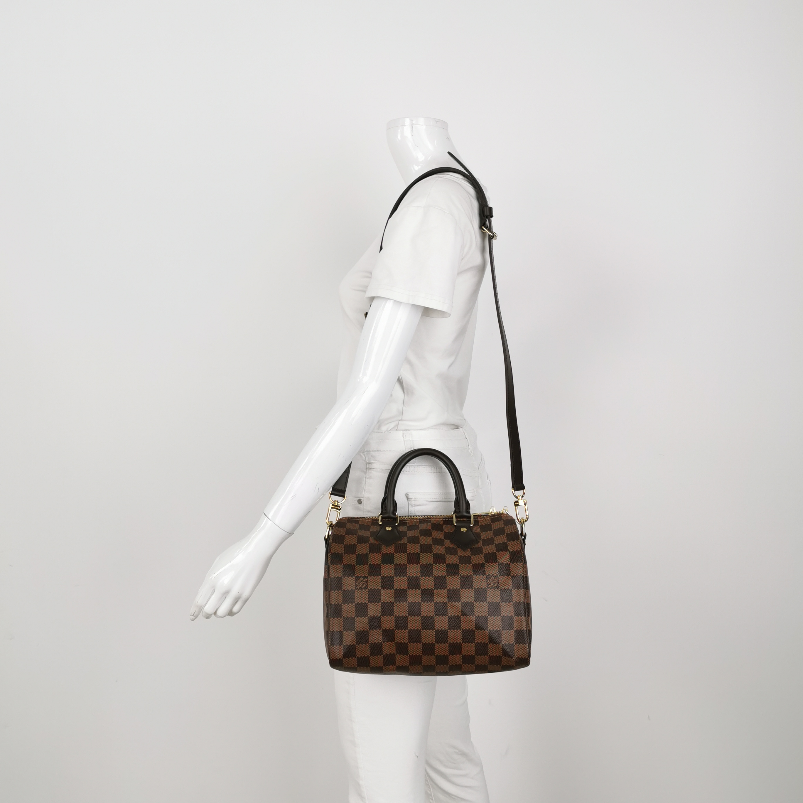 Louis Vuitton(LV) Speedy Bandouliere Bag Damier 25 — alternate view
