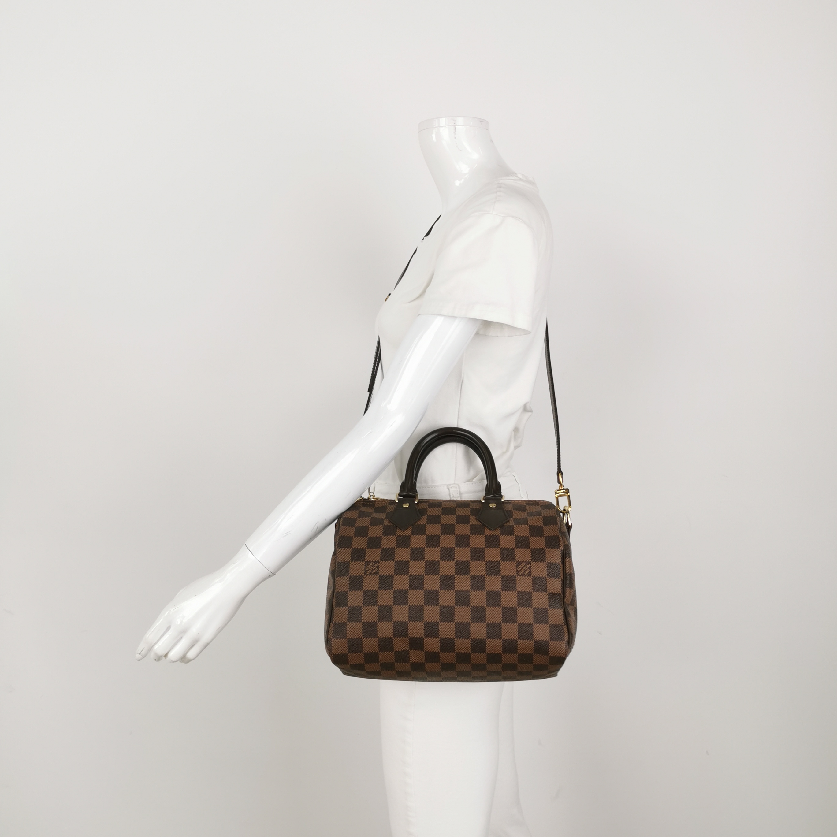 Louis Vuitton(LV) Speedy Bandouliere Bag Damier 25 — alternate view