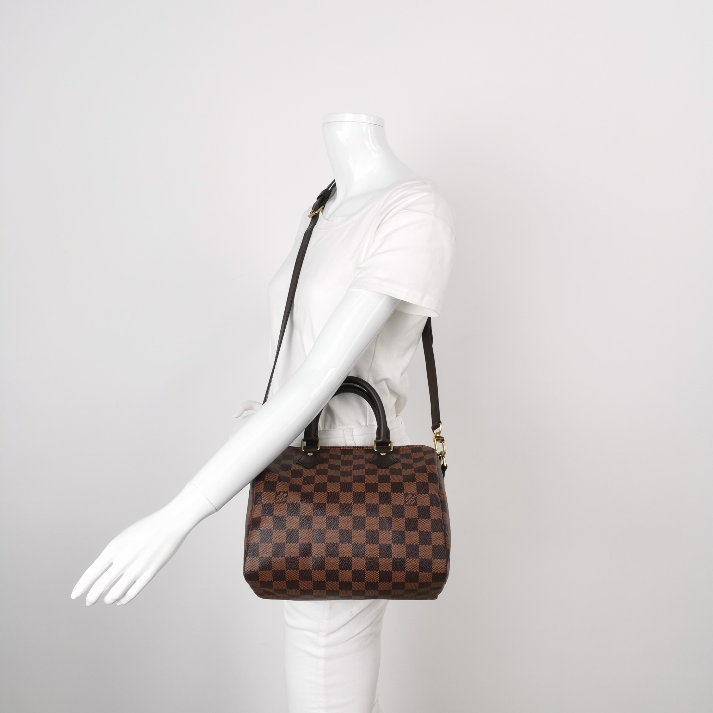 Louis Vuitton(LV) Speedy Bandouliere Bag Damier 25 — alternate view
