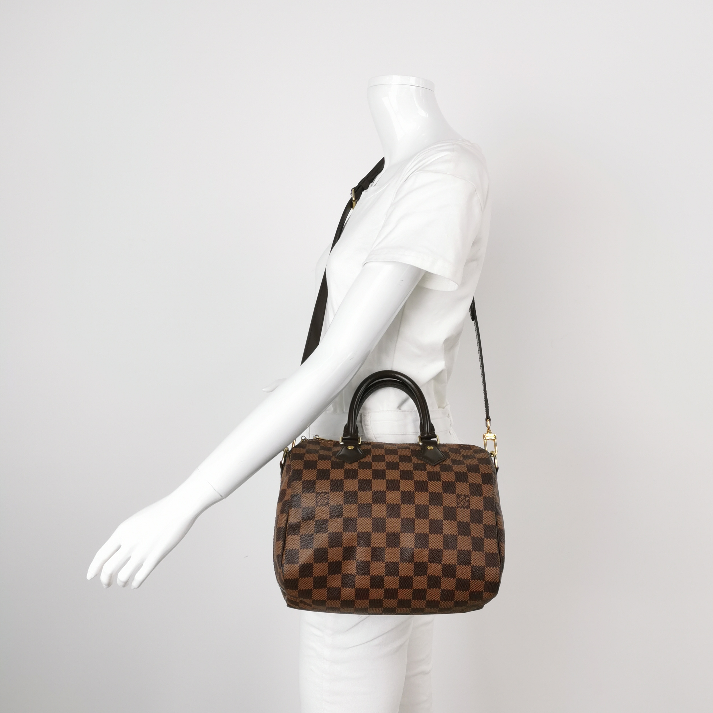 Louis Vuitton(LV) Speedy Bandouliere Bag Damier 25 — alternate view