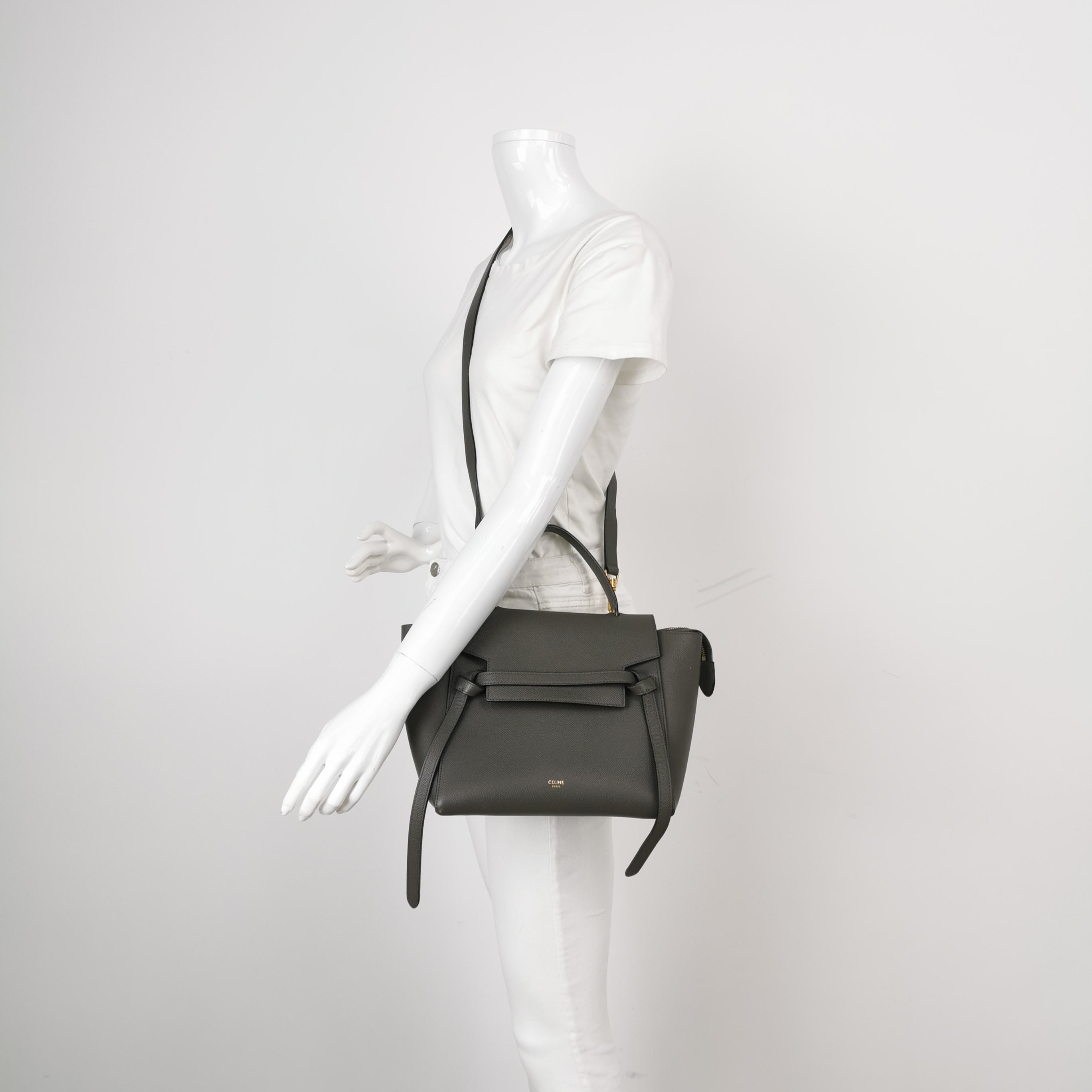 Celine Belt Bag Textured Leather Micro — alternate view