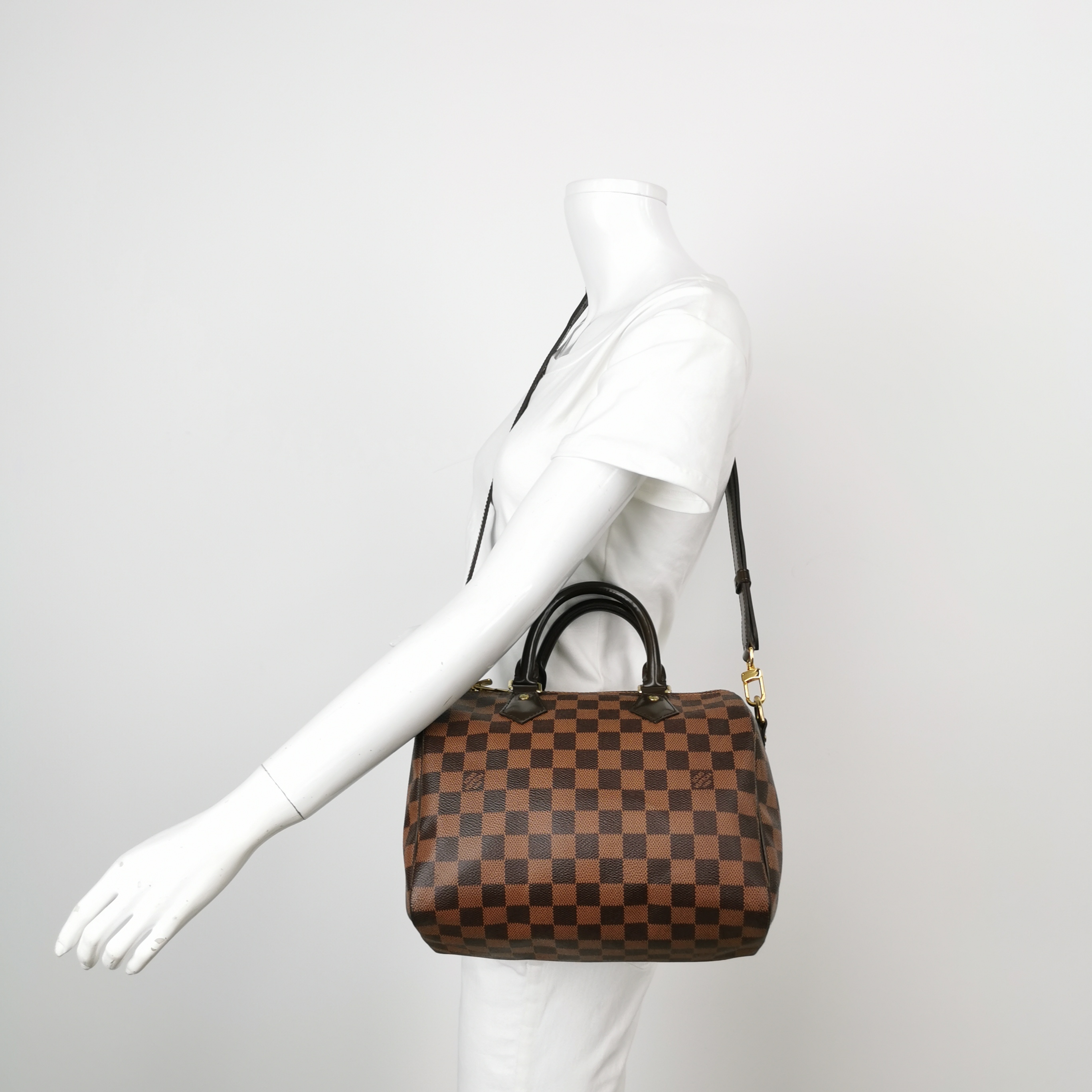 Louis Vuitton(LV) Speedy Bandouliere Bag Damier 25 — alternate view