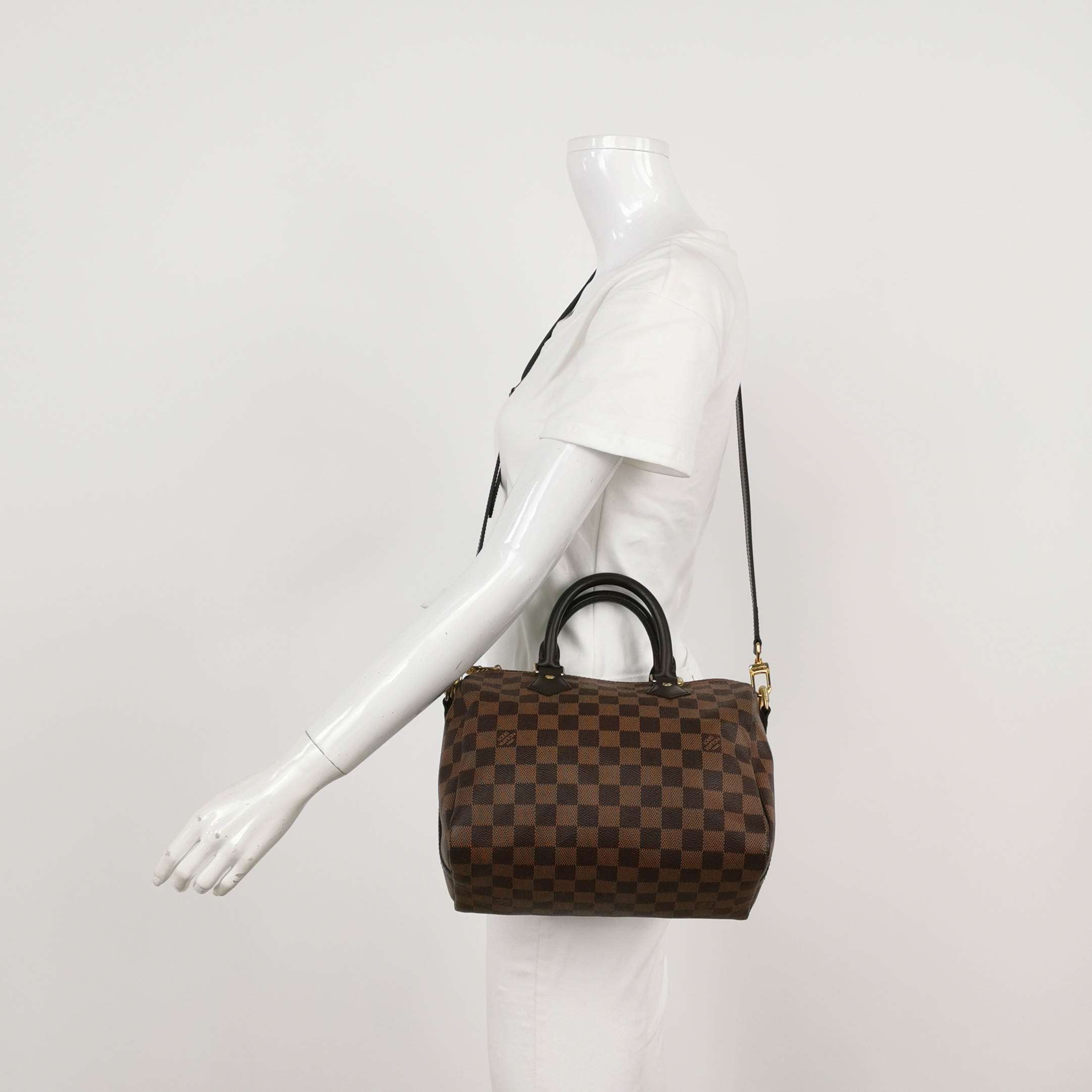 Louis Vuitton(LV) Speedy Bandouliere Bag Damier 25 — alternate view