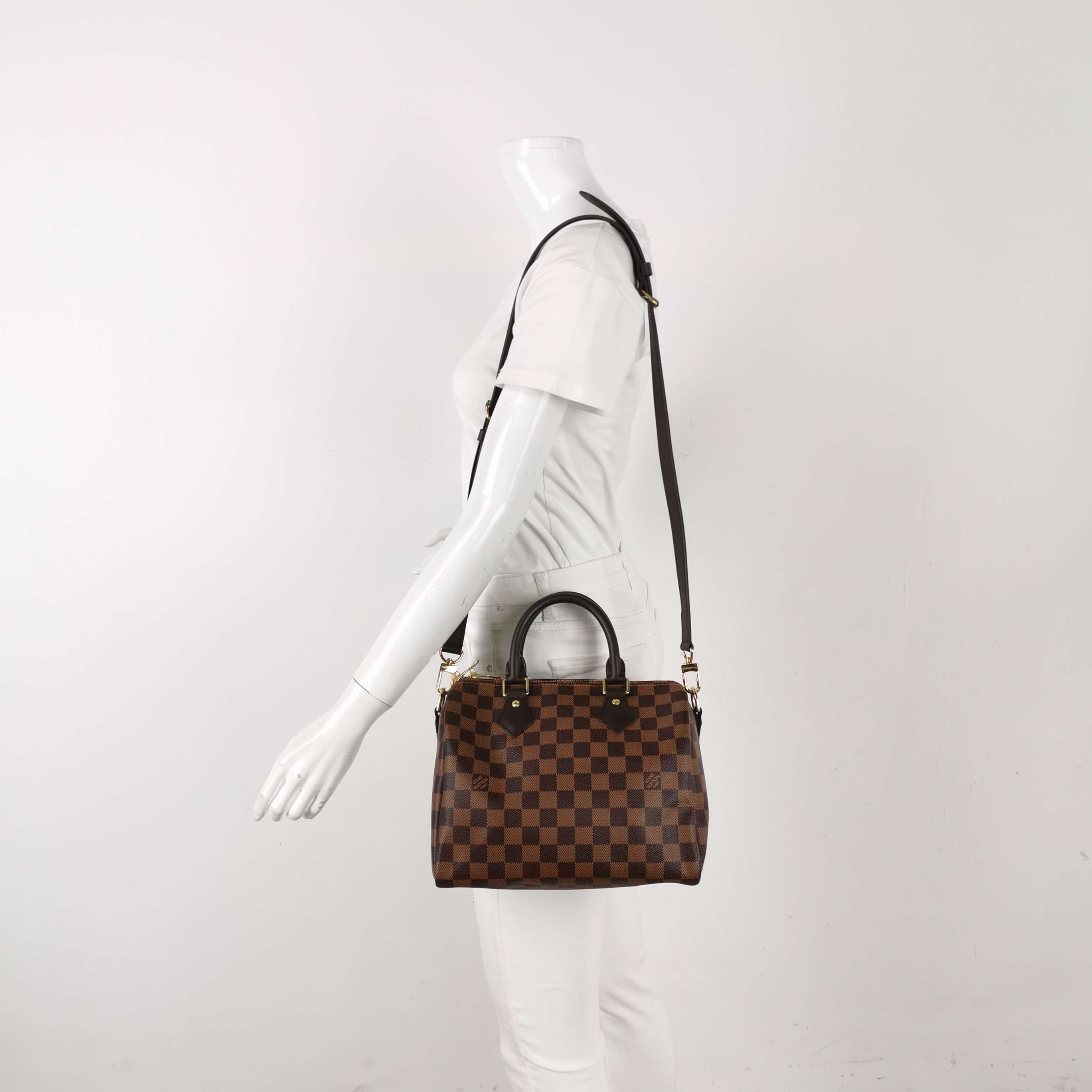 Louis Vuitton(LV) Speedy Bandouliere Bag Damier 25 — alternate view