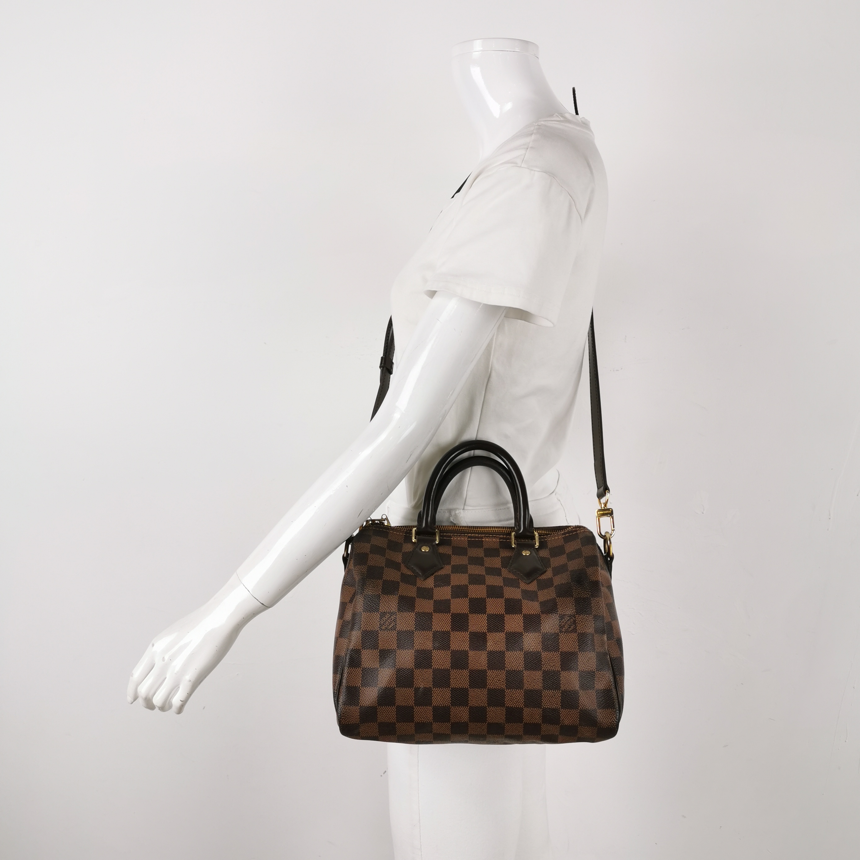 Louis Vuitton(LV) Speedy Bandouliere Bag Damier 25 — alternate view