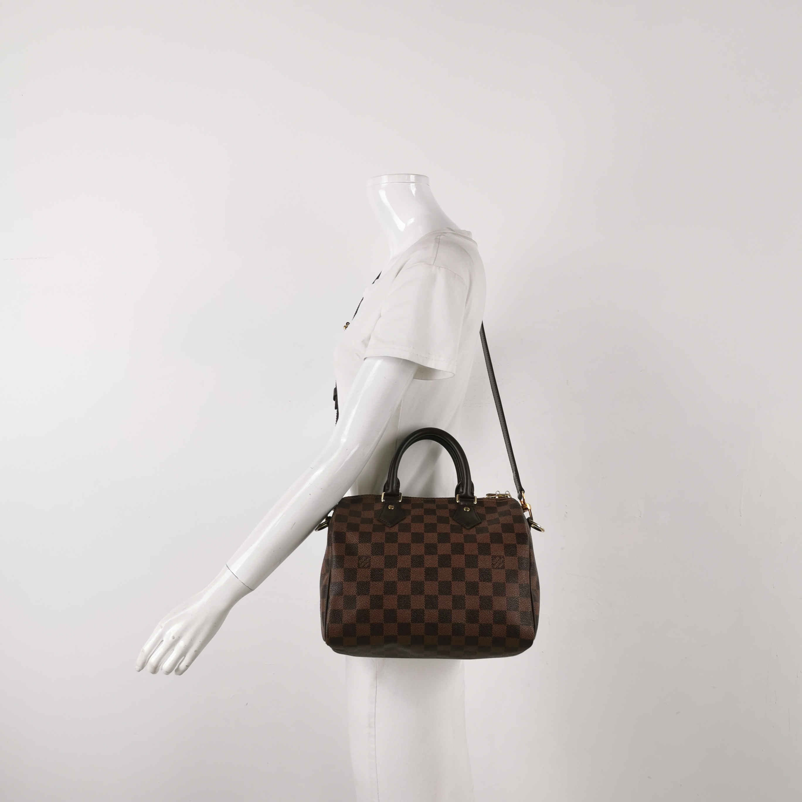 Louis Vuitton(LV) Speedy Bandouliere Bag Damier 25 — alternate view