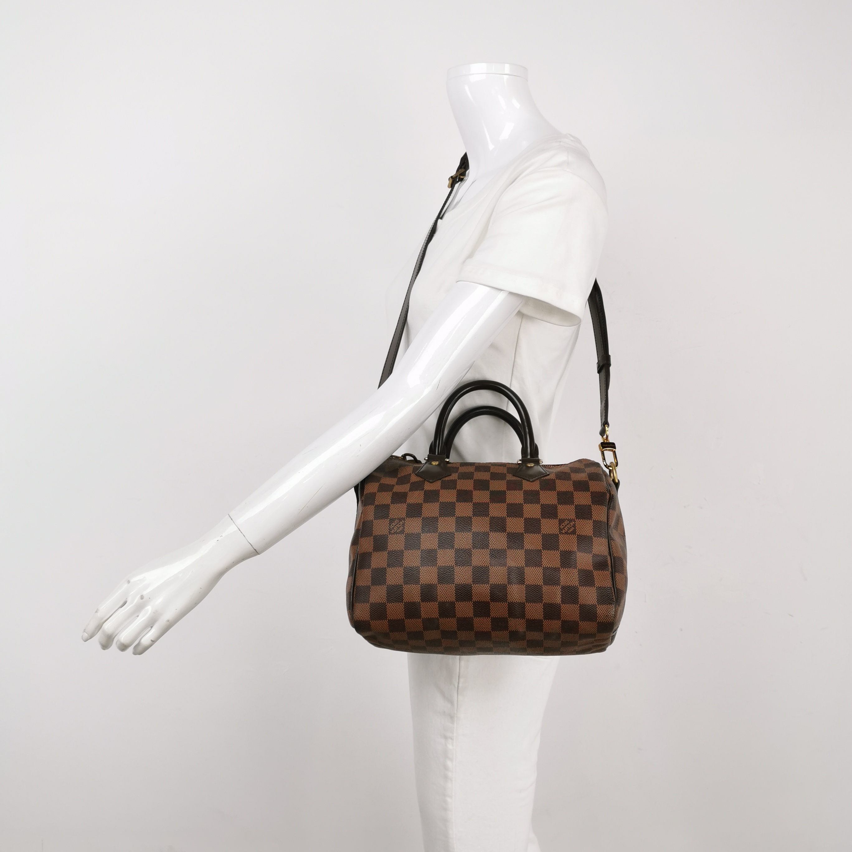 Louis Vuitton(LV) Speedy Bandouliere Bag Damier 25 — alternate view