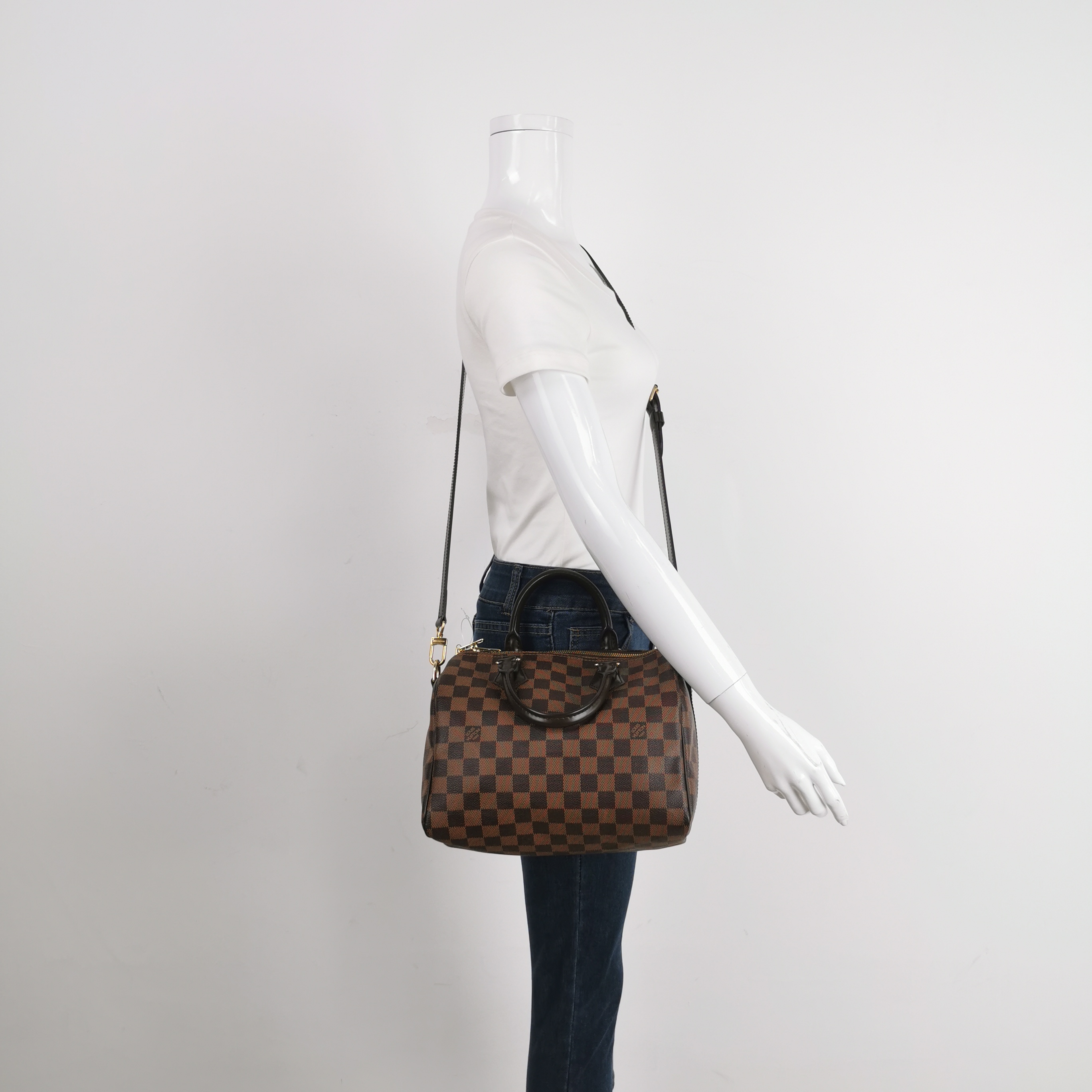 Louis Vuitton(LV) Speedy Bandouliere Bag Damier 25 — alternate view