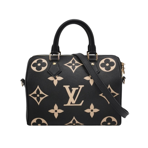 Louis Vuitton(LV) Speedy Bandouliere Bag Bicolor Monogram Empreinte Giant 25 — pre-owned, Vierlot