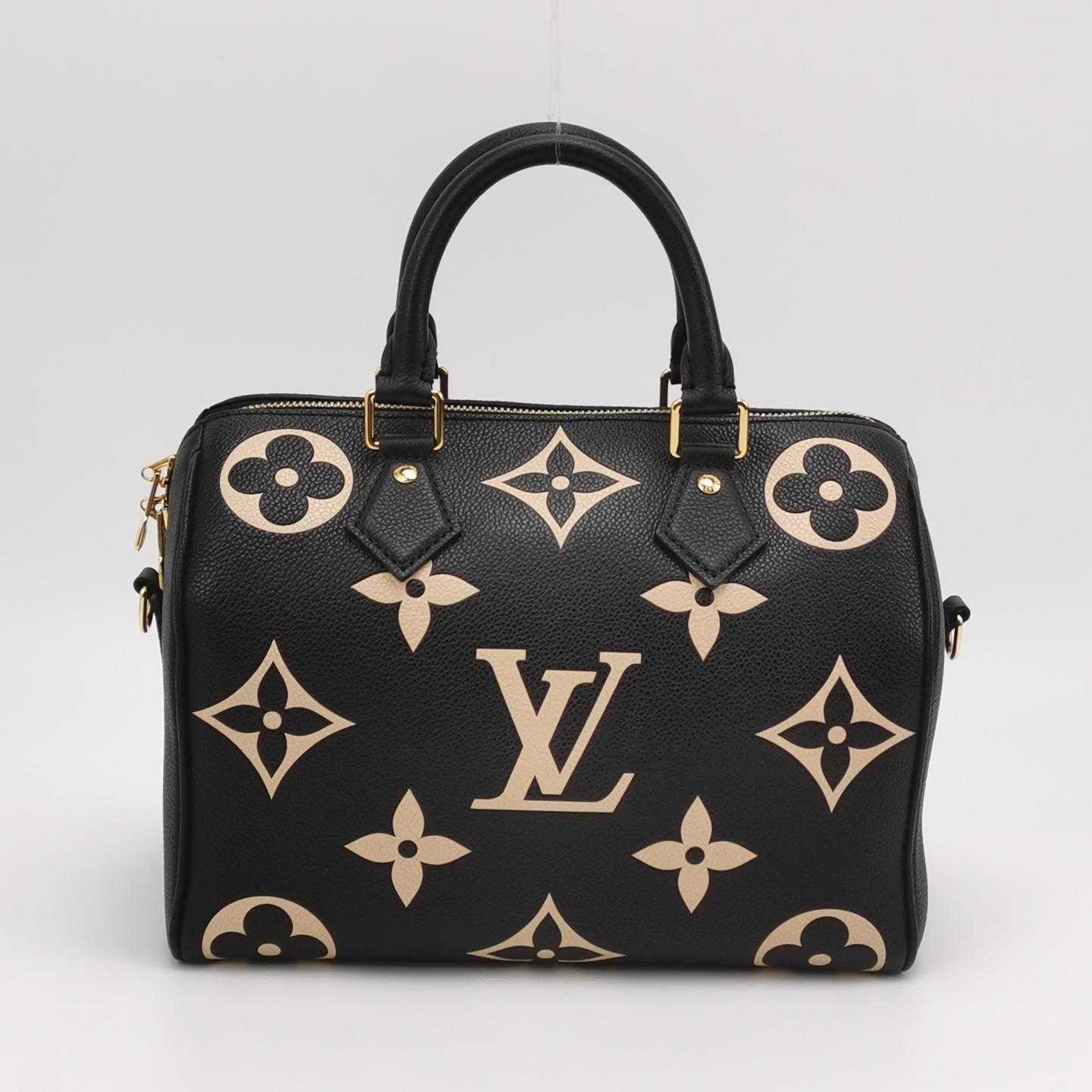 Louis Vuitton(LV) Speedy Bandouliere Bag Bicolor Monogram Empreinte Giant 25 — photo 5 of 15