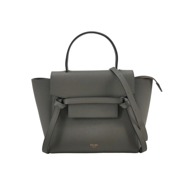 Celine Belt Bag Textured Leather Nano — pre-owned, Vierlot