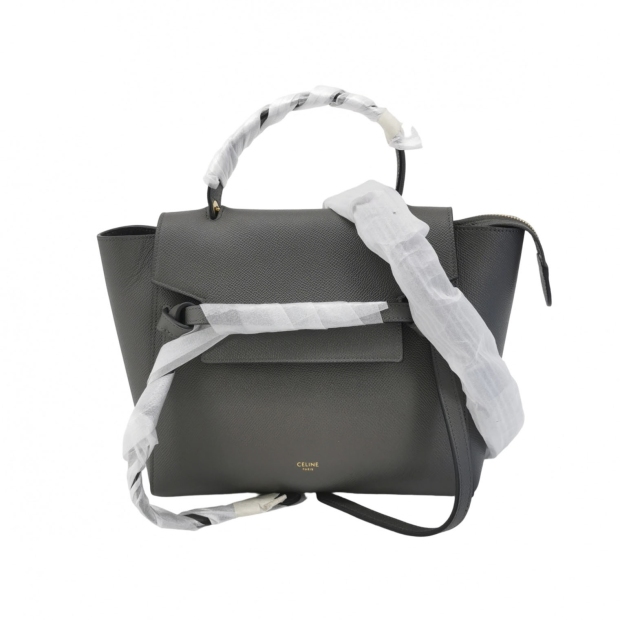 Celine Belt Bag Textured Leather Micro — pre-owned, Vierlot