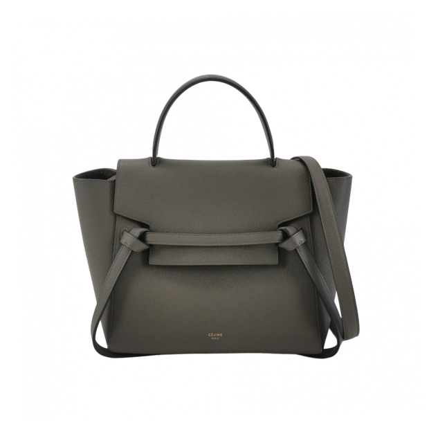 Celine Belt Bag Textured Leather Micro — pre-owned, Vierlot