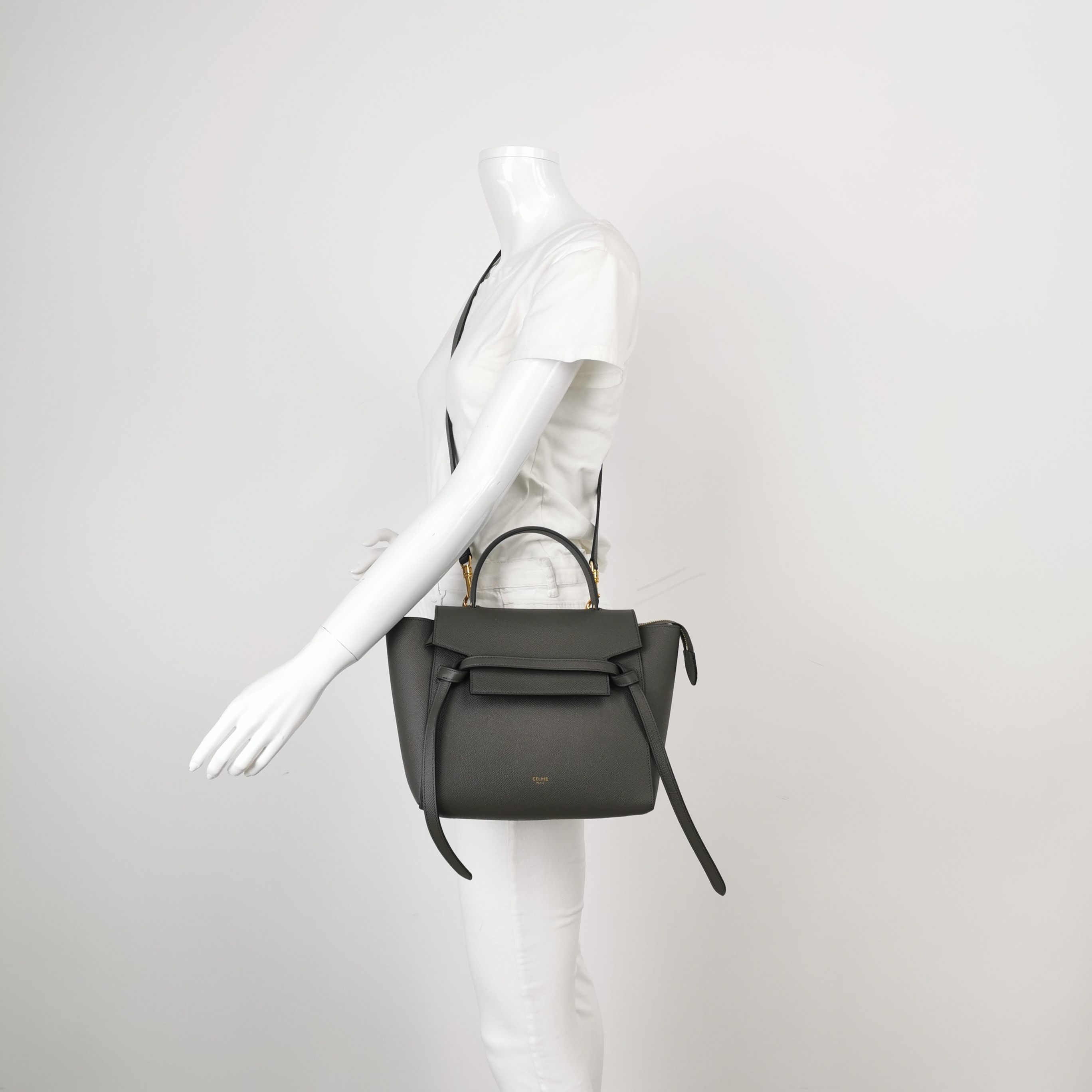 Celine Belt Bag Textured Leather Micro — alternate view
