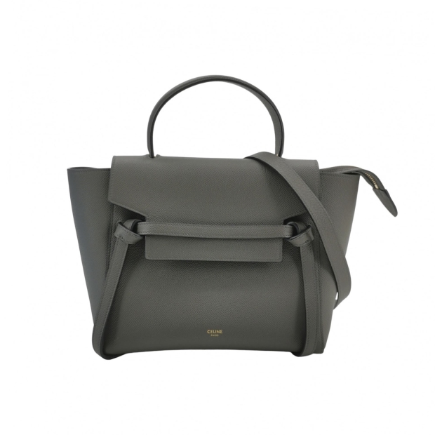 Celine Belt Bag Textured Leather Micro — pre-owned, Vierlot