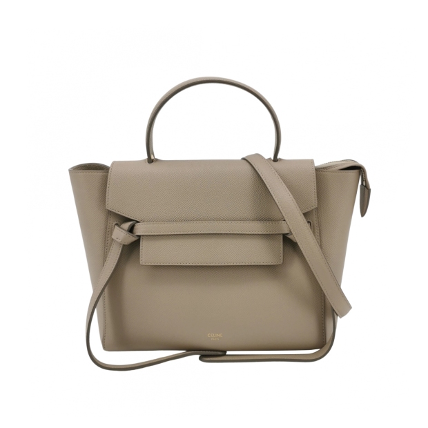 Celine Belt Bag Textured Leather Micro — pre-owned, Vierlot
