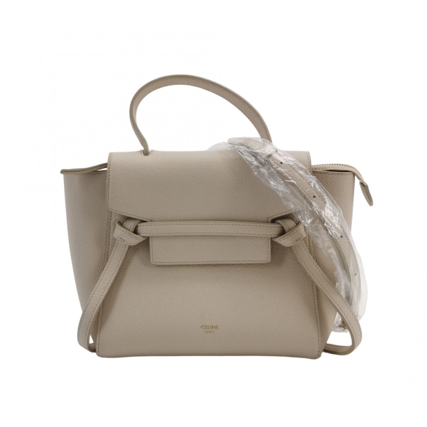Celine Belt Bag Textured Leather Nano — pre-owned, Vierlot