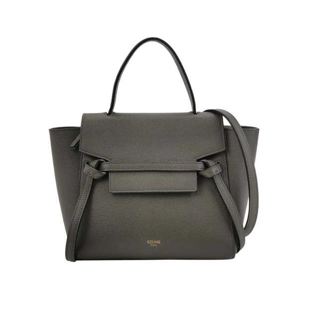 Celine Belt Bag Textured Leather Nano — pre-owned, Vierlot