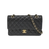 Chanel Classic Double Flap Bag Quilted Caviar Medium — thumbnail 1