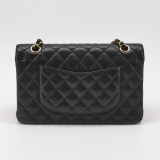 Chanel Classic Double Flap Bag Quilted Caviar Medium — thumbnail 5