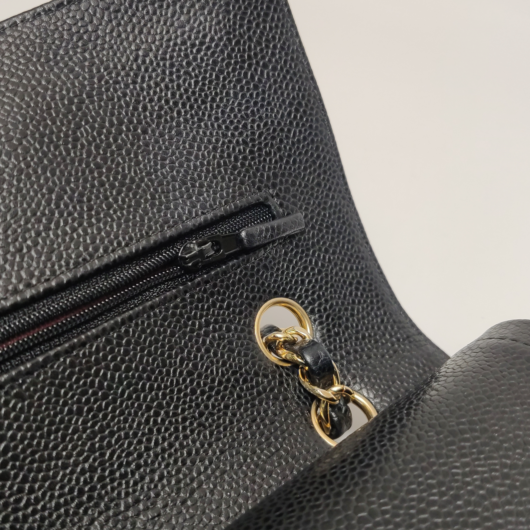 Chanel Classic Double Flap Bag Quilted Caviar Medium — photo 17 of 19