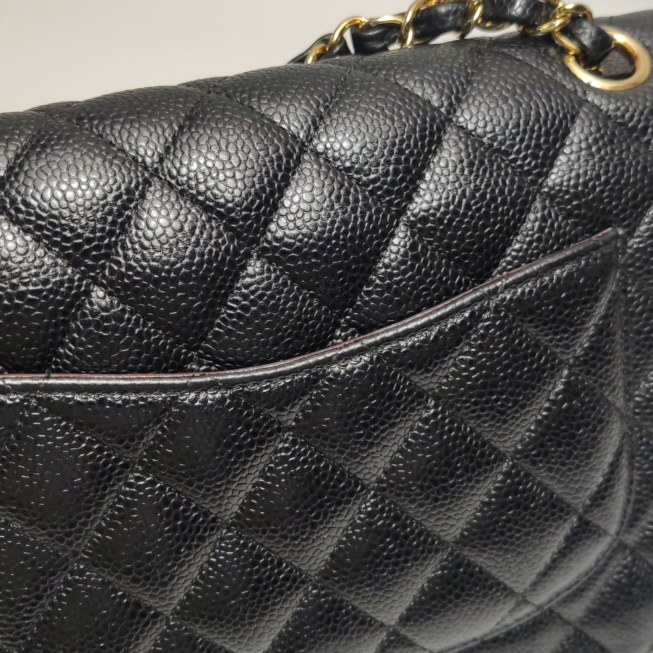 Chanel Classic Double Flap Bag Quilted Caviar Medium — photo 18 of 19