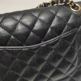 Chanel Classic Double Flap Bag Quilted Caviar Medium — thumbnail 18