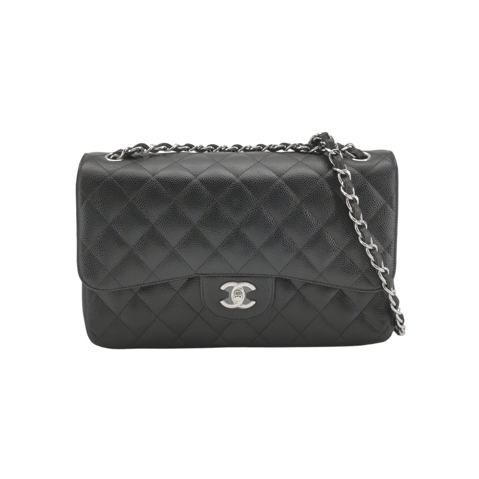 Chanel Classic Double Flap Bag Quilted Caviar Large — photo 1 of 16