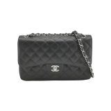 Chanel Classic Double Flap Bag Quilted Caviar Large — thumbnail 1