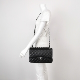 Chanel Classic Double Flap Bag Quilted Caviar Large — thumbnail 2