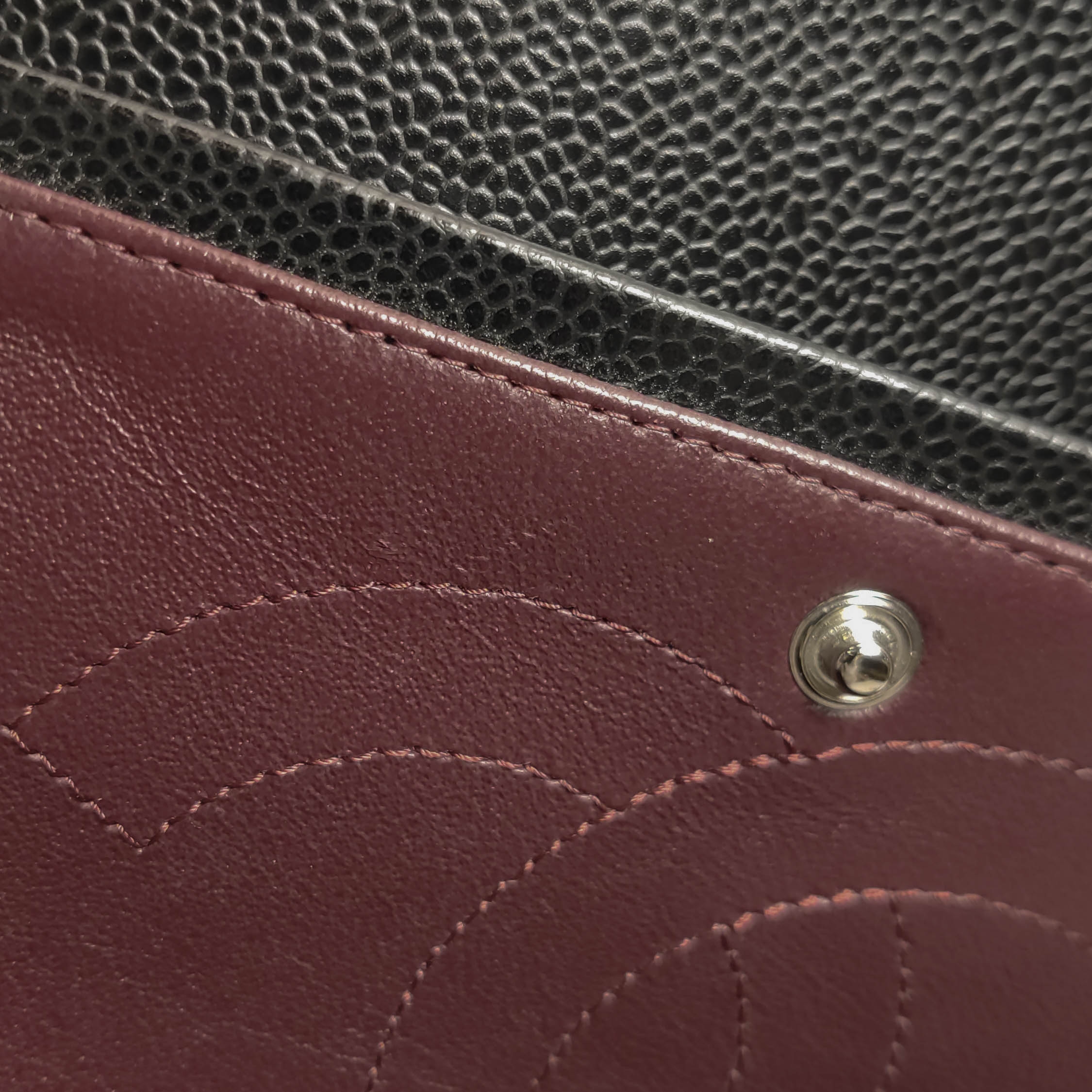 Chanel Classic Double Flap Bag Quilted Caviar Large — photo 9 of 16