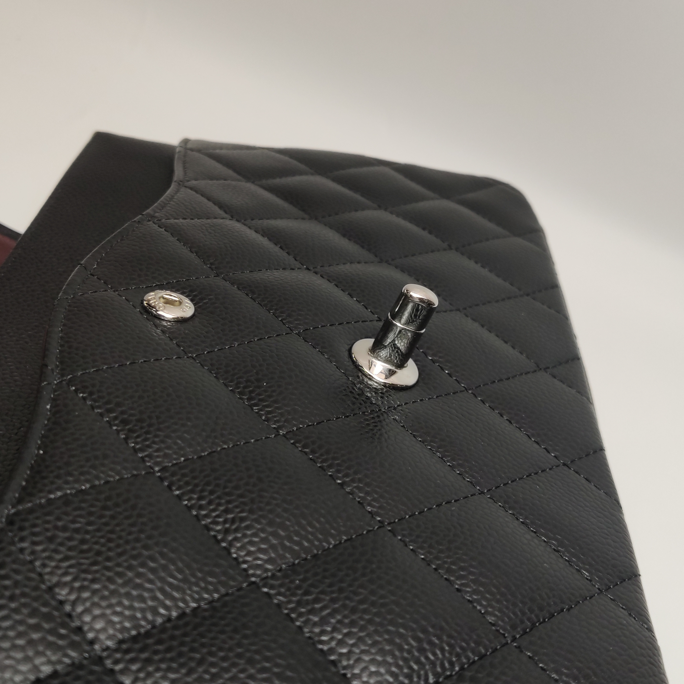 Chanel Classic Double Flap Bag Quilted Caviar Large — photo 13 of 16