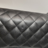 Chanel Classic Double Flap Bag Quilted Caviar Large — thumbnail 16