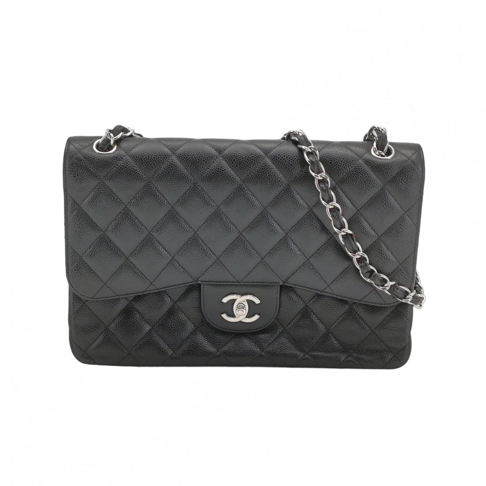 Chanel Classic Double Flap Bag Quilted Caviar Large — photo 1 of 19