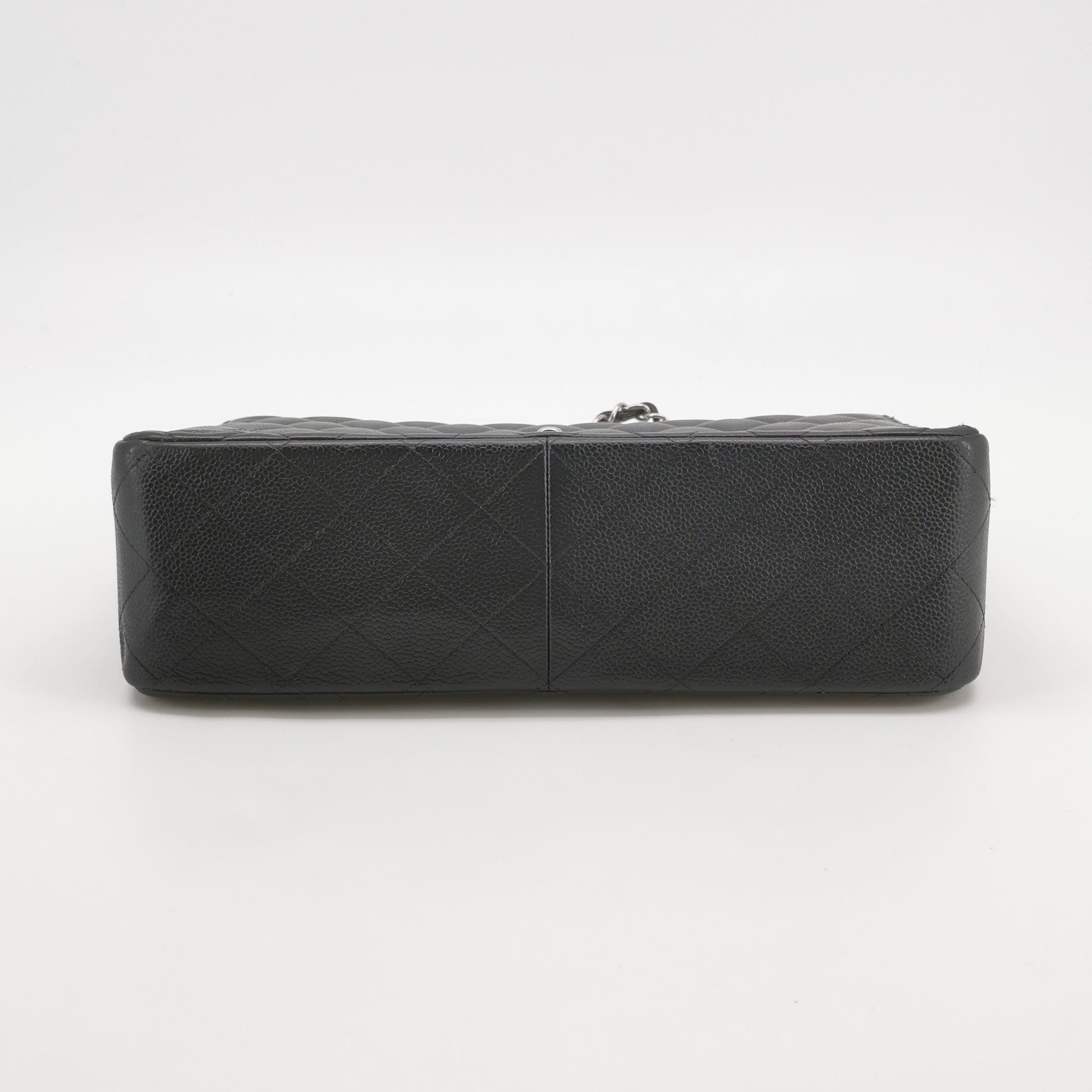 Chanel Classic Double Flap Bag Quilted Caviar Large — photo 6 of 19