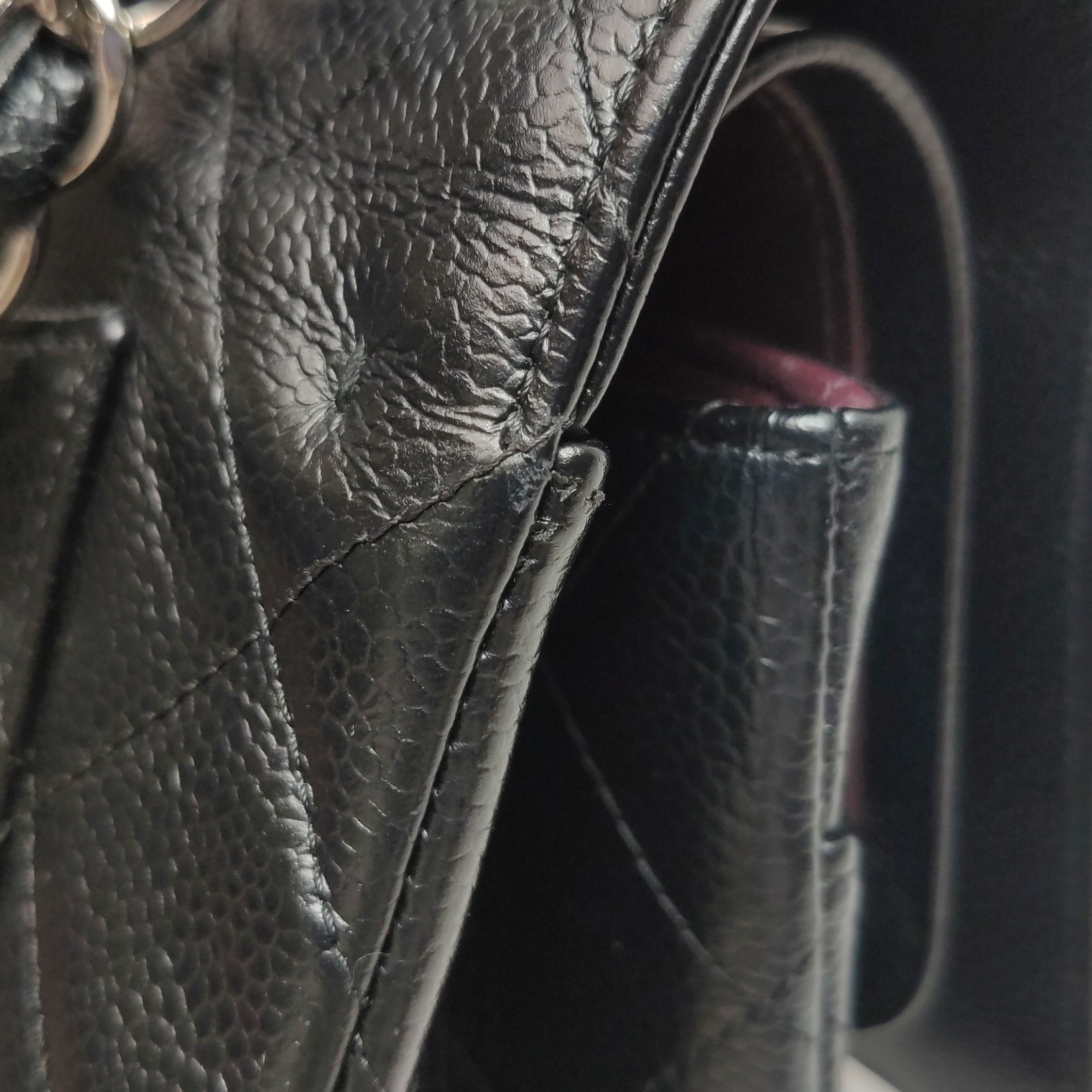 Chanel Classic Double Flap Bag Quilted Caviar Large — photo 17 of 19