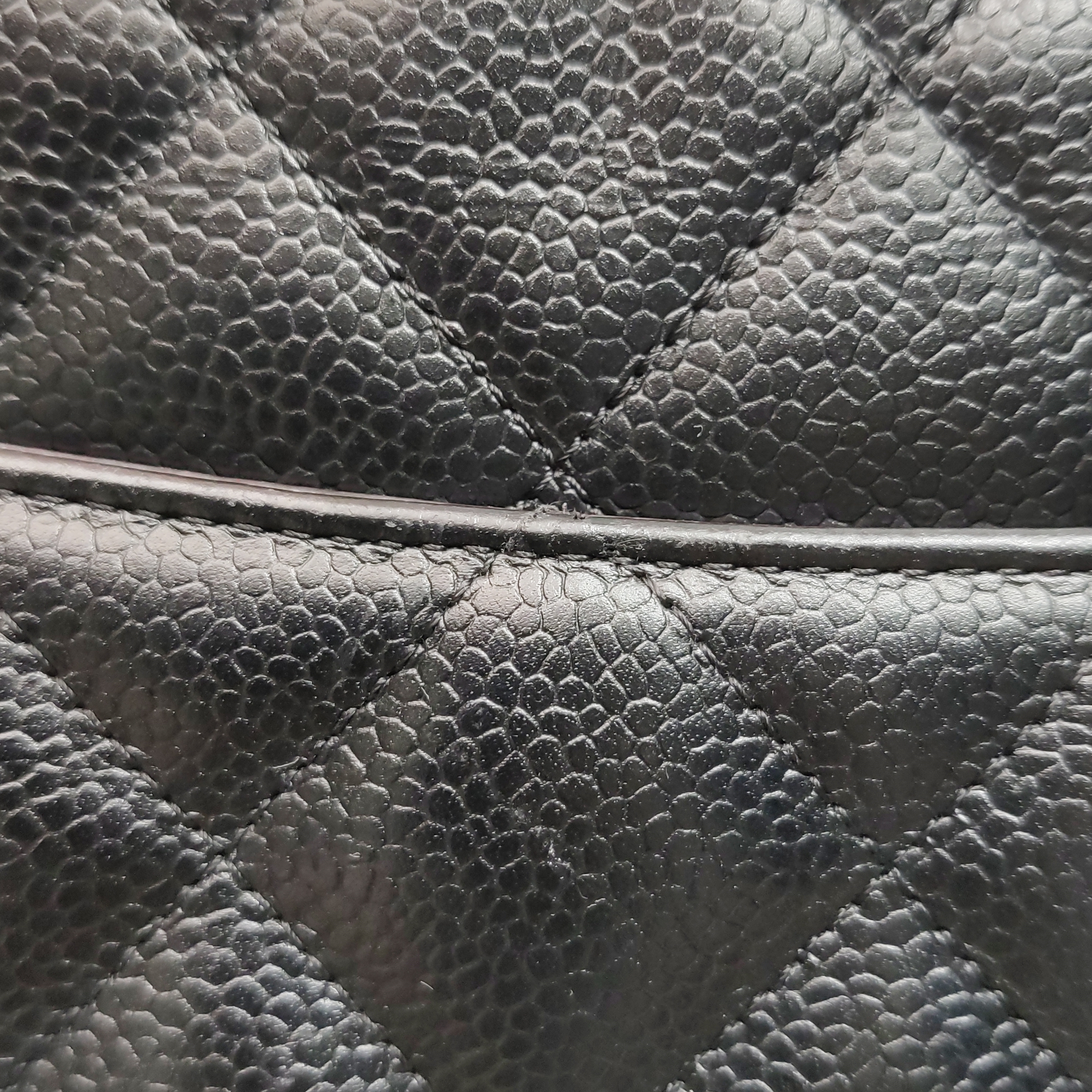 Chanel Classic Double Flap Bag Quilted Caviar Large — photo 12 of 19