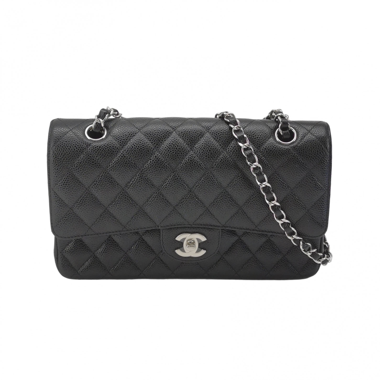 Chanel Classic Double Flap Bag Quilted Caviar Medium — photo 1 of 16