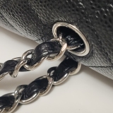 Chanel Classic Double Flap Bag Quilted Caviar Medium — thumbnail 9