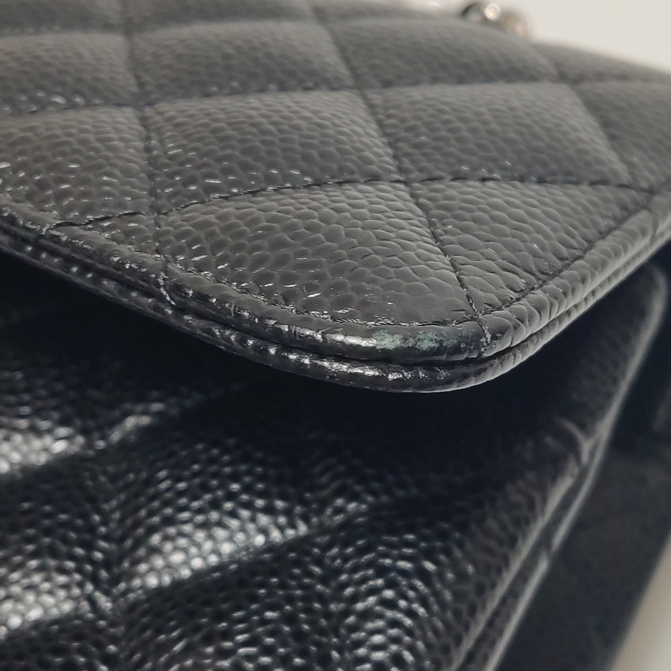Chanel Classic Double Flap Bag Quilted Caviar Medium — photo 10 of 16