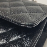 Chanel Classic Double Flap Bag Quilted Caviar Medium — thumbnail 10