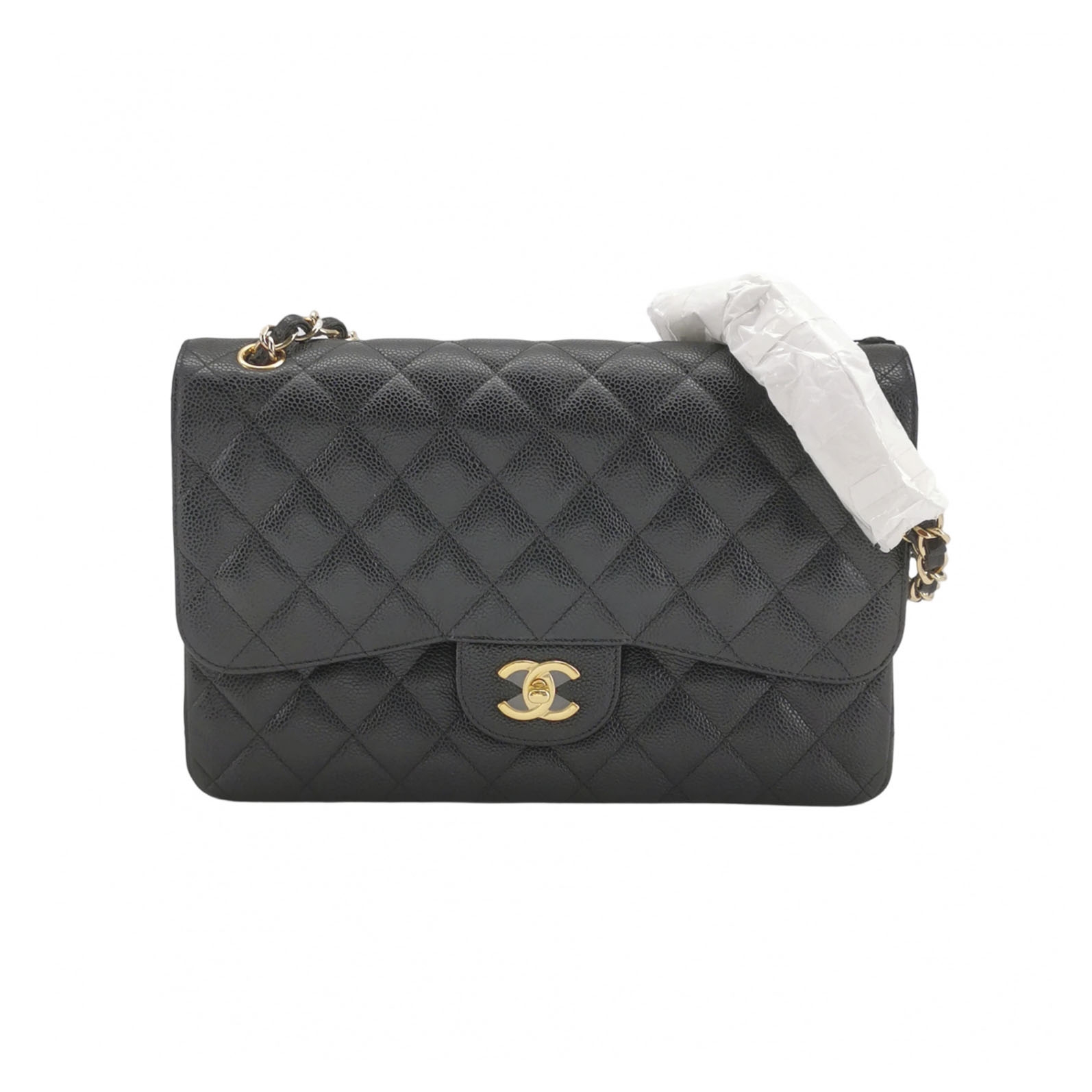 Chanel Classic Double Flap Bag Quilted Caviar Large — photo 1 of 17
