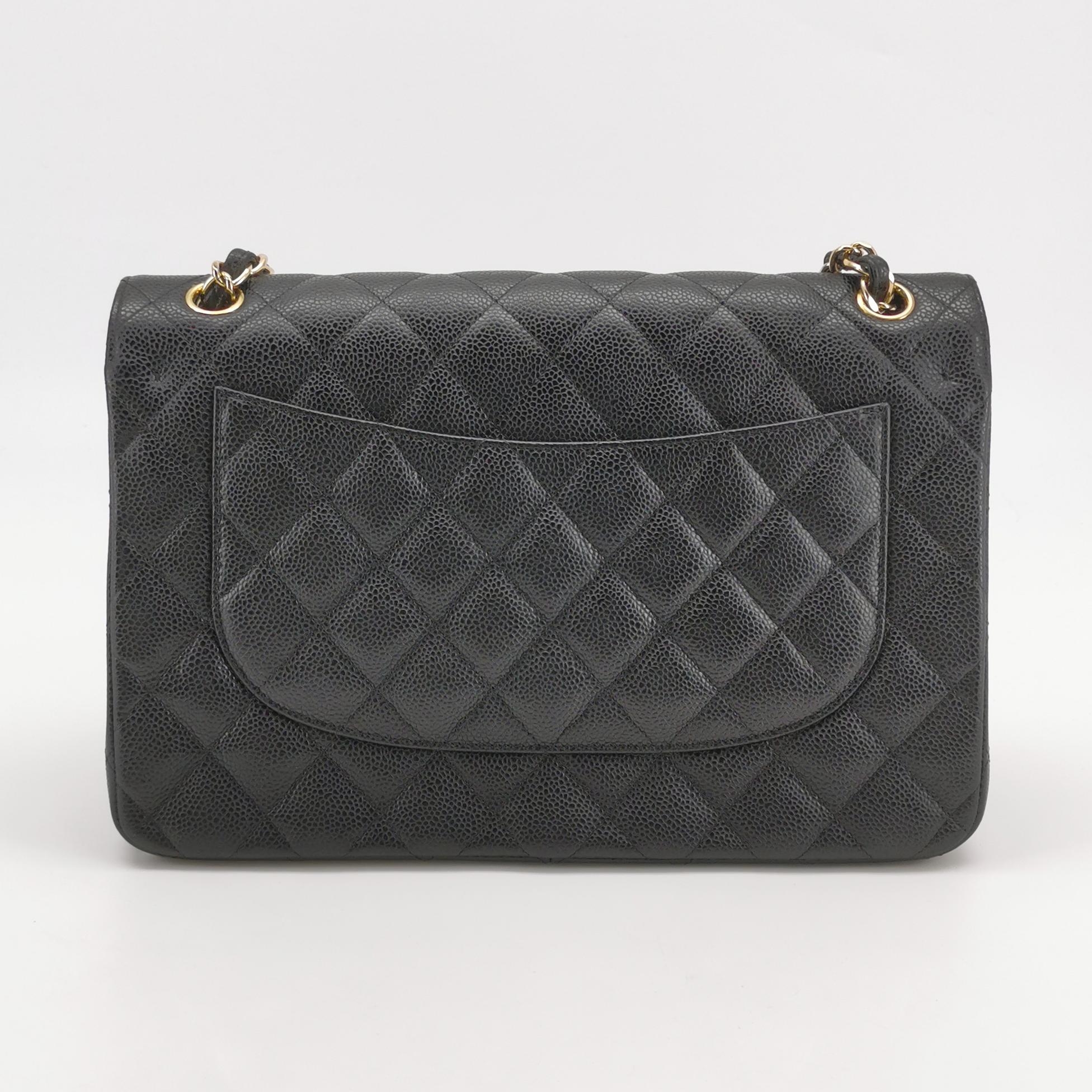 Chanel Classic Double Flap Bag Quilted Caviar Large — photo 4 of 17