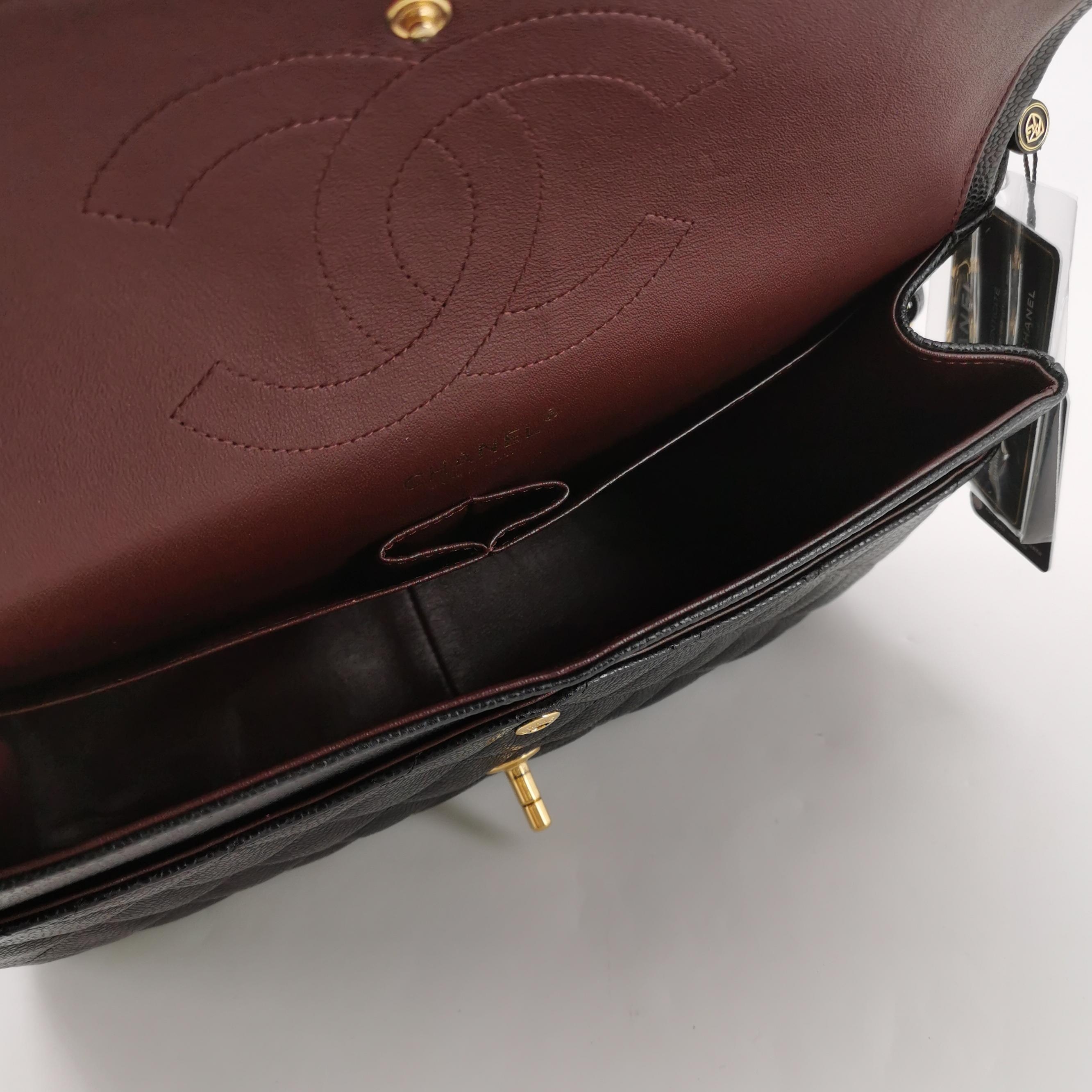 Chanel Classic Double Flap Bag Quilted Caviar Large — photo 11 of 17