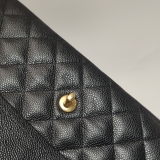Chanel Classic Double Flap Bag Quilted Caviar Large — thumbnail 6