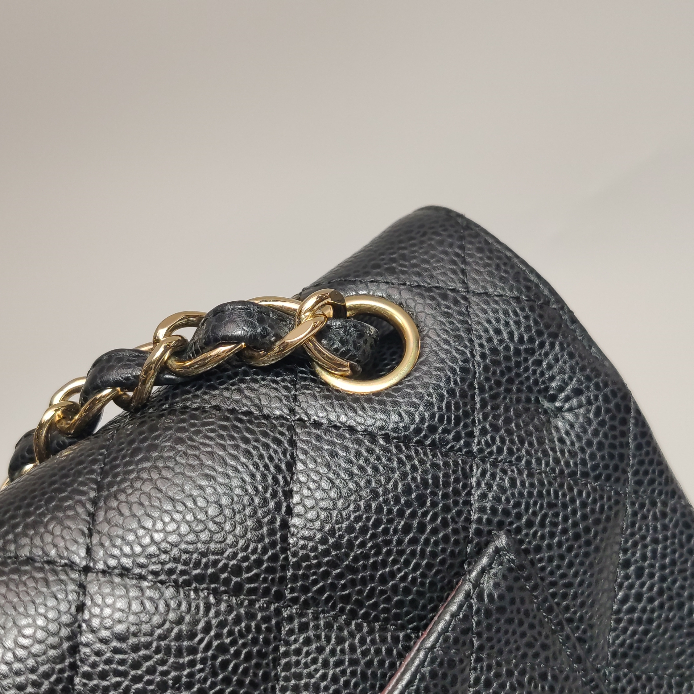 Chanel Classic Double Flap Bag Quilted Caviar Large — photo 14 of 17